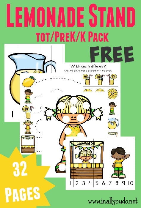 FREE Lemonade Stand Printables Pack (32 Pages!)