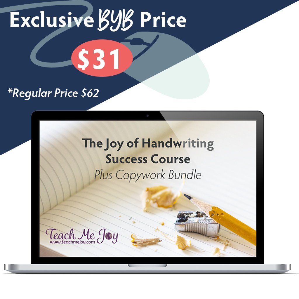 Build Your Bundle FLASH SALE! 50% Off The Joy of Handwriting Success Course!