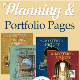 FREE The Mystery of History Planning Pages