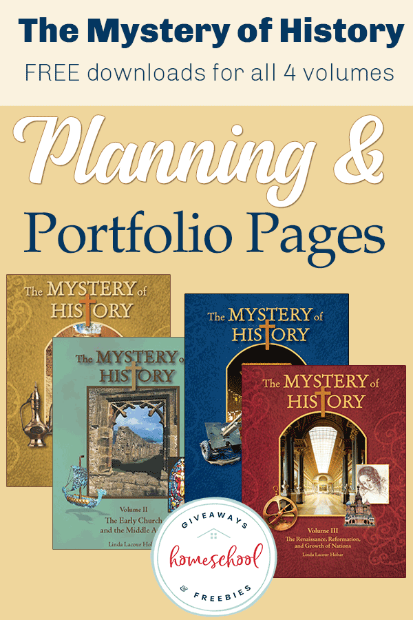 FREE The Mystery of History Planning Pages