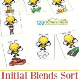 FREE Spring Initial Blends Sorting Game