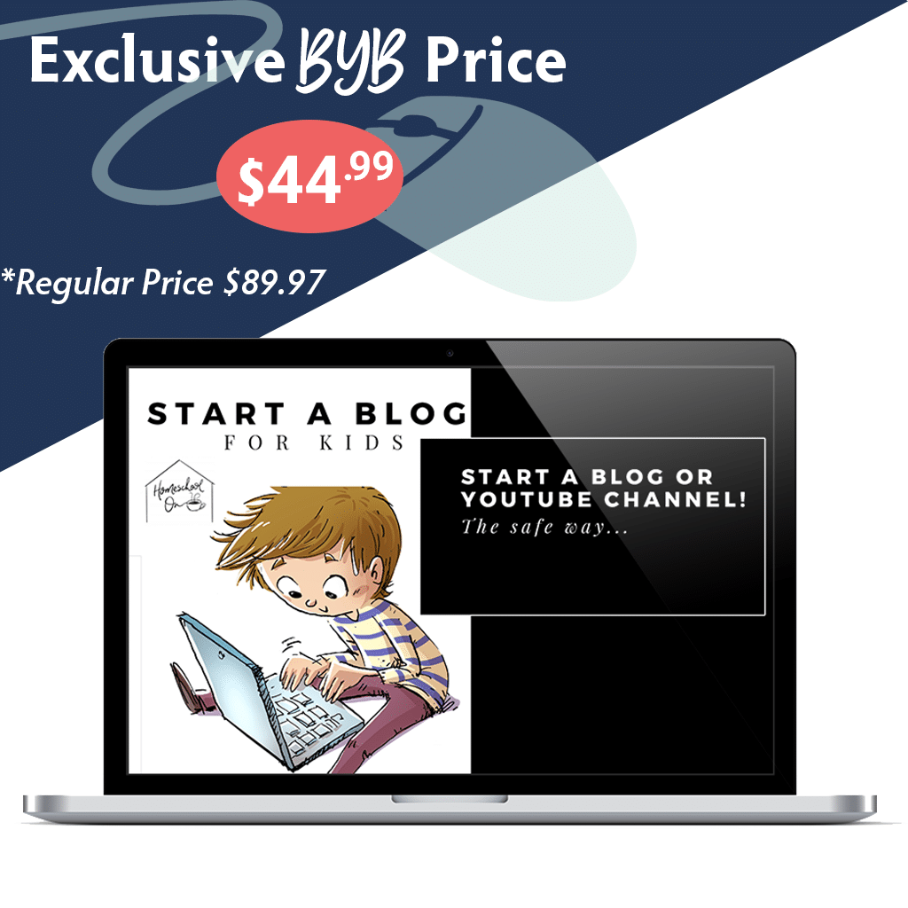 Build Your Bundle FLASH SALE! 50% Off Start a Blog/Youtube Channel for Kids!