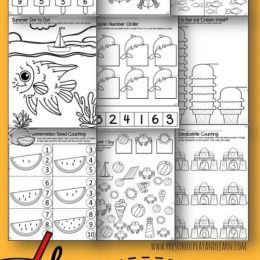 FREE Summer Number Worksheets