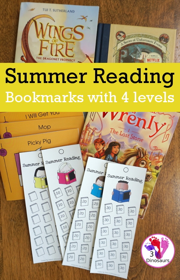 FREE Summer Reading Bookmarks