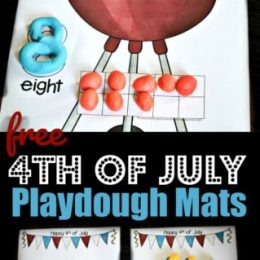 FREE 4th of July Playdough Mats