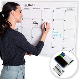 Amazon Deal: 20% Off Large Dry Erase Laminated Wall Calendar