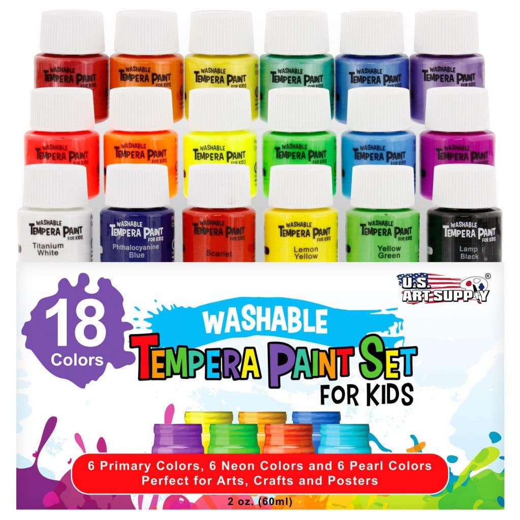 Amazon Deal: 47% Off Washable Tempera Paint Set for Kids