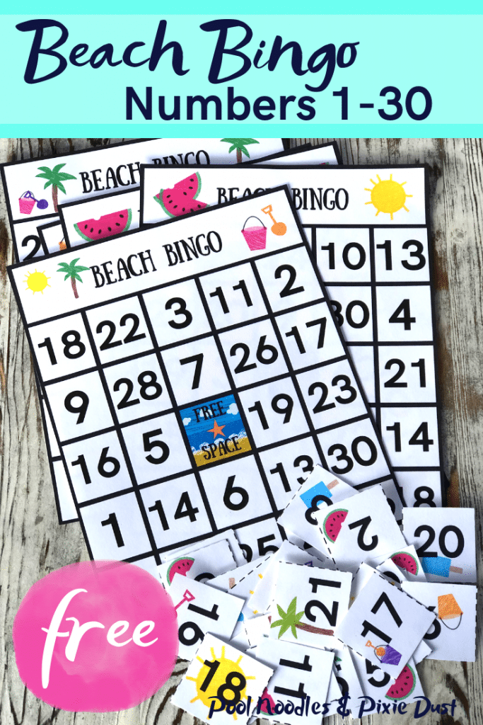 FREE Beach Bingo Game