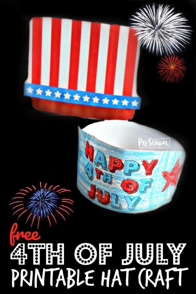 FREE 4th of July Hat Craft