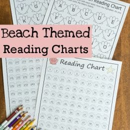 FREE Beach-Themed Reading Charts