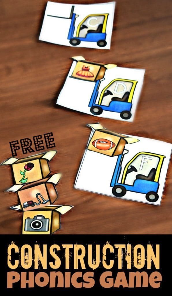 FREE Construction Phonics Game