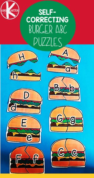 FREE Hamburger Alphabet Puzzle