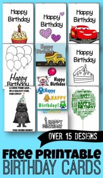 FREE Printable Birthday Cards | Free Homeschool Deals