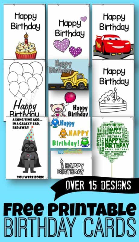 FREE Printable Birthday Cards