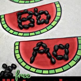 FREE Watermelon Alphabet Mats