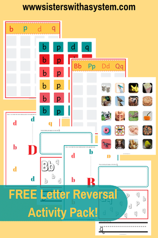 FREE Letter Reversal Activity Pack