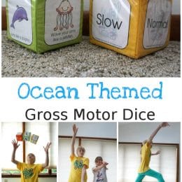 FREE Ocean-Themed Gross Motor Dice