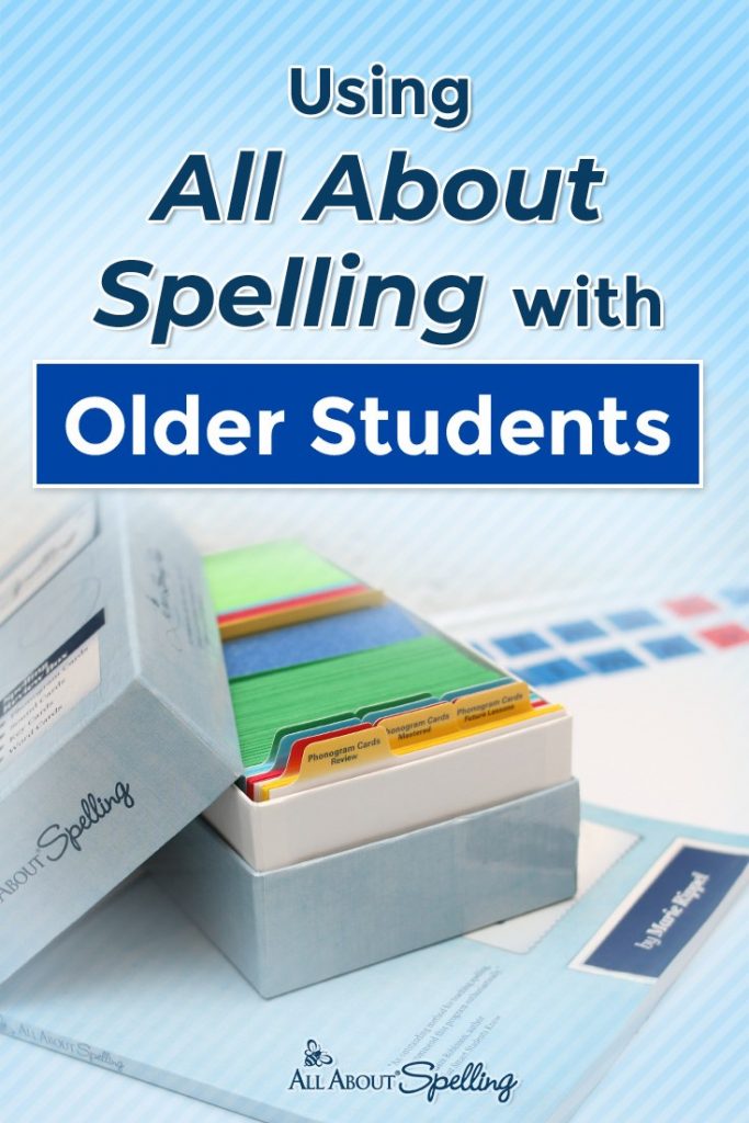 box of All About Spelling overlay - Using All About Spelling with Older Students