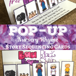 FREE Baa Baa Black Sheep Pop-Up Card