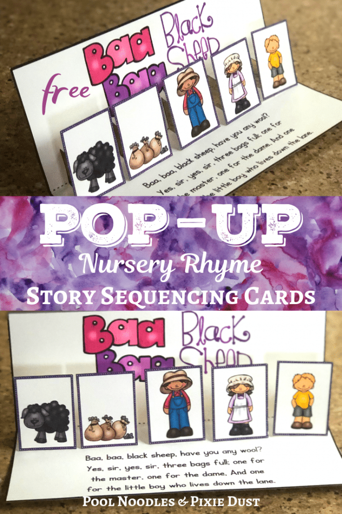 FREE Baa Baa Black Sheep Pop-Up Card