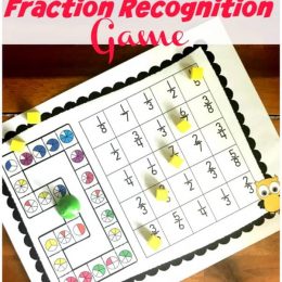 FREE No Prep Fraction Game