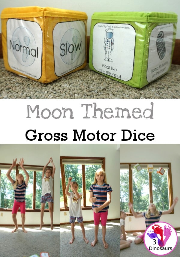 FREE Moon Landing Gross Motor Dice