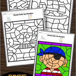 FREE Pirate Color by Number Activity
