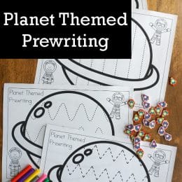 FREE Planet-Themed Prewriting Activity