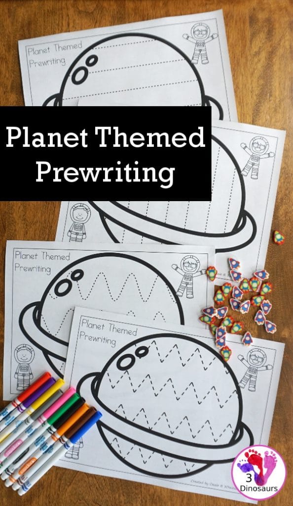 FREE Planet-Themed Prewriting Activity