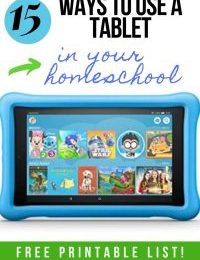 FREE List: 15 Ways to Use a Tablet in Your Homeschool