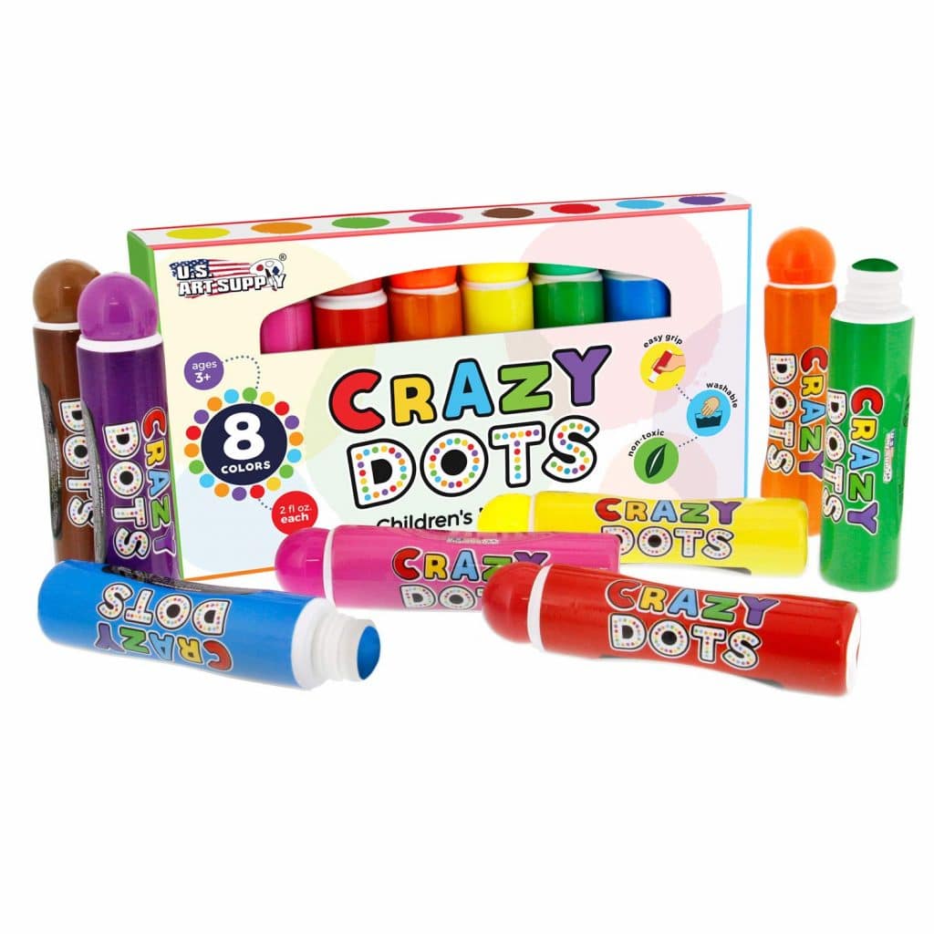 Dot markers are an essential preschool tool! Check out this Amazon Deal: 58% Off Crazy Dots Markers! #homeschoolmoms #homeschooling #homeschoolers #preschool