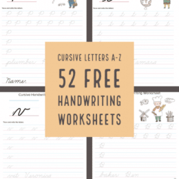 FREE Cursive Letter Sheets