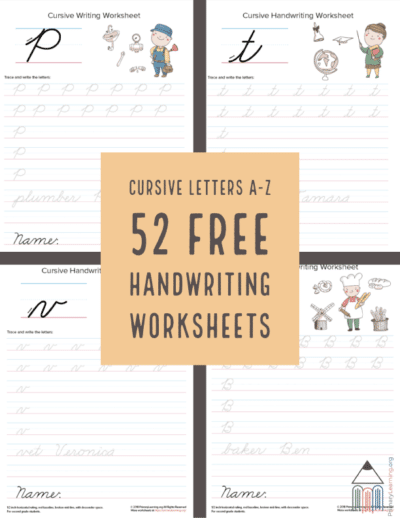 FREE Cursive Letter Sheets