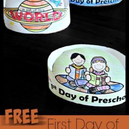 FREE First Day of Preschool Hats