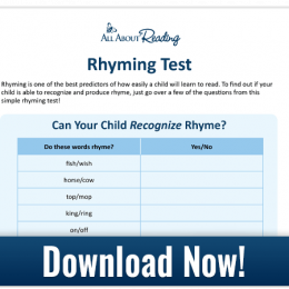 Help diagnose your child's rhyming ability and teach them to rhyme with these 5 FREE Ways to Teach Rhyming + Rhyming Test! #homeschoolrocks #homeschooling #homeschoolers #homeschool #rhyming #homeschoolmoms