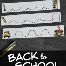 FREE Back to School Tracing Lines