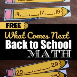 FREE What Comes Next?: Back to School Math Activity