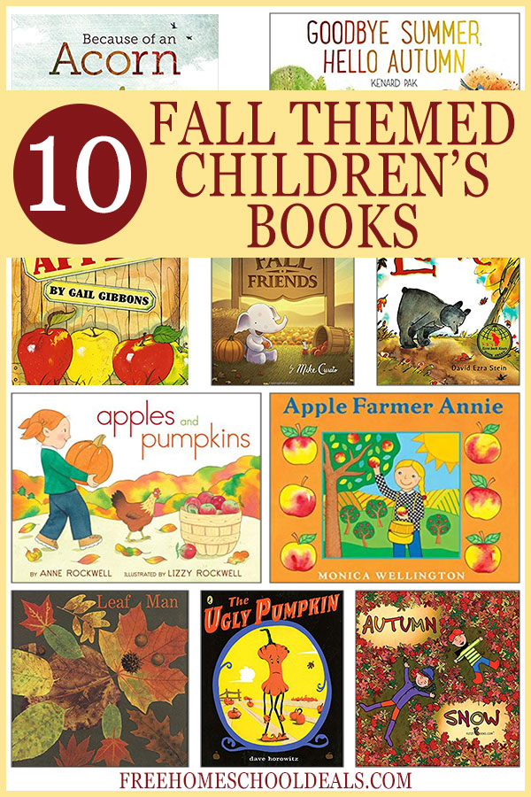 Fall is the perfect time to curl up with your favorite blanket and read a book in front of the fire. Check out these Fall Themed Children's Books! #reading #fall #autumn #freehomeschooldeals