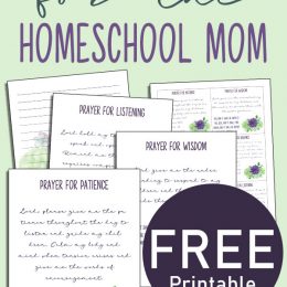 Start your day right with these 10 FREE Prayers for the Homeschool Mom! #fhdhomeschoolers #freehomeschooldeals #homeschoolmoms #hsmoms #christianhomeschool