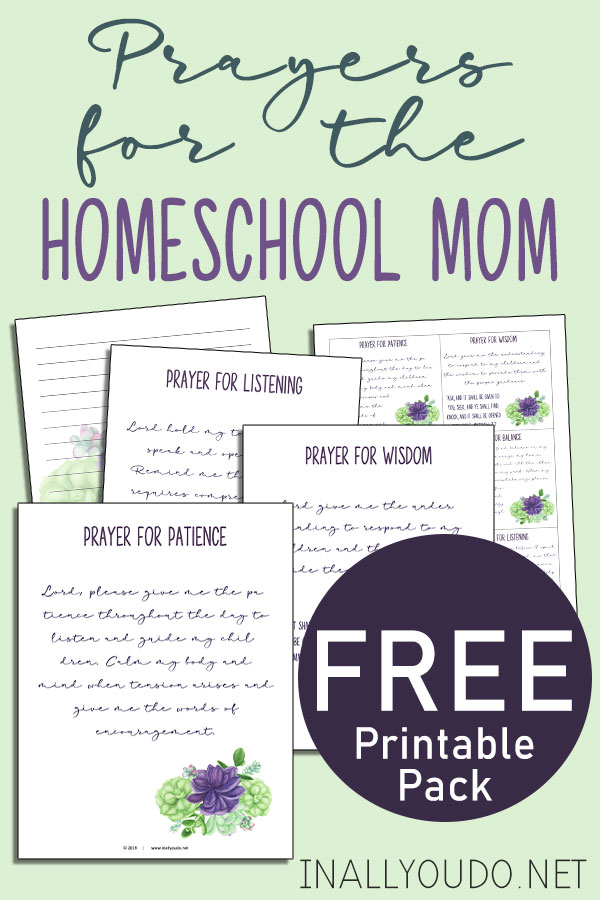 Start your day right with these 10 FREE Prayers for the Homeschool Mom! #fhdhomeschoolers #freehomeschooldeals #homeschoolmoms #hsmoms #christianhomeschool