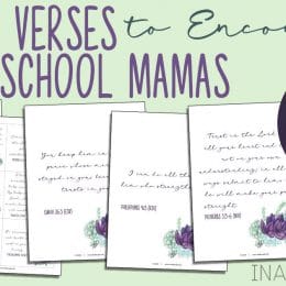 Check out these 6 FREE Bible Verse Posters to Encourage Homeschool Mamas! #fhdhomeschoolers #freehomeschooldeals #homeschoolers #christianhomeschool #homeschoolmoms