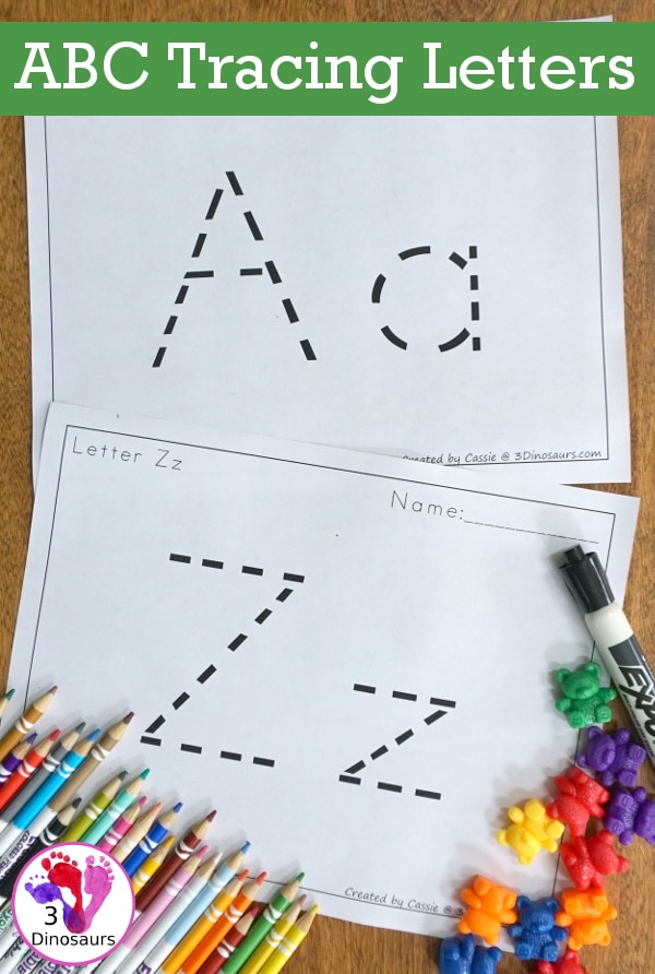 Check out these FREE ABC Letter Tracing Sheets! #fhdhomeschoolers #freehomeschooldeals #hsfreebies #homeschoolmoms #lettertracing