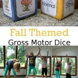 Add to your child's physical education with these FREE Fall-Themed Gross Motor Dice! #fhdhomeschoolers #freehomeschooldeals #hsfreebies #grossmotordice #homeschoolmoms