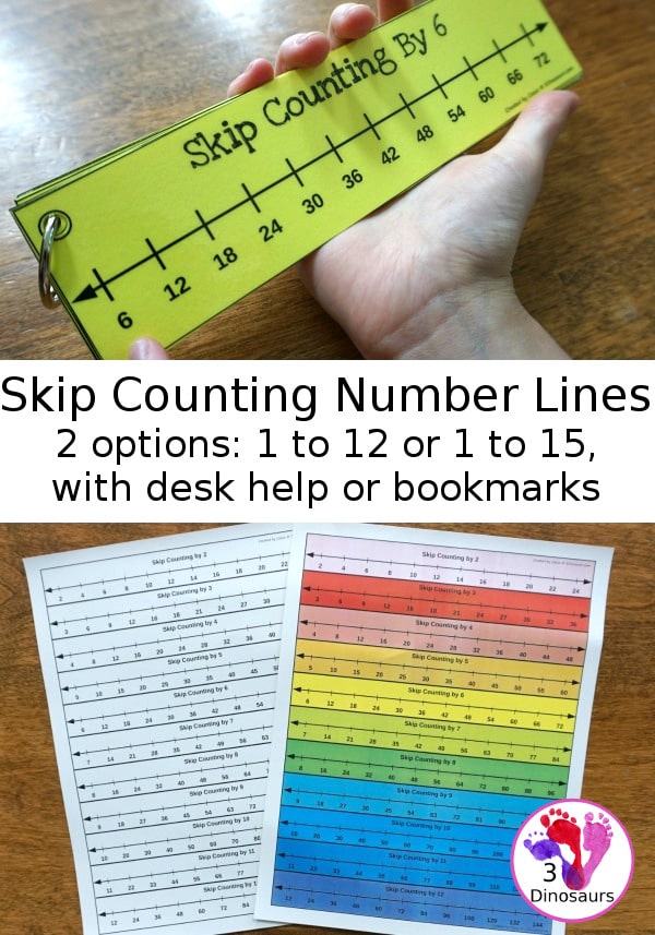 Skip counting made easy with these FREE Skip Counting Number Lines! #fhdhomeschoolers #freehomeschooldeals #hsfreebies #homeschoolers #homeschoolmoms