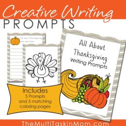 Write away this November with these FREE Thanksgiving Writing Prompts! #fhdhomeschoolers #freehomeschooldeals #thanksgivingresources #homeschoolinglife #hsfreebies