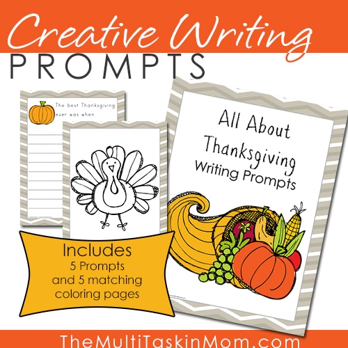 Write away this November with these FREE Thanksgiving Writing Prompts! #fhdhomeschoolers #freehomeschooldeals #thanksgivingresources #homeschoolinglife #hsfreebies