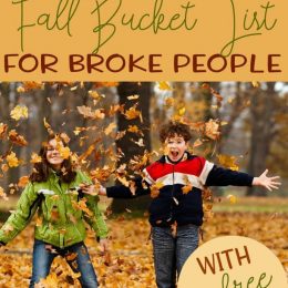 Fall is the perfect time to get outside and enjoy the cooler air. Need some great family ideas? Check out this Fall Bucket List on the cheap! #fall #bucketlist #freehomeschooldeals #fhdhomeschoolers