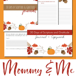 Are you looking for a way to learn and grow in the Bible with your children? Don't miss this Mommy & Me Gratitude Journal. Get it FREE for a Limited Time only! #Bible #gratitude #freehomeschooldeals #fhdhomeschoolers