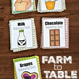 Teach processes with these FREE Farm to Table Sequencing Cards! #fhdhomeschoolers #freehomeschooldeals #sequencing #hsmoms #hsfreebies