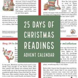 Practice stories with your kids with this FREE Christmas Readings Advent Calendar! #fhdhomeschoolers #freehomeschooldeals #advent #hsmoms #homeschoolfamily